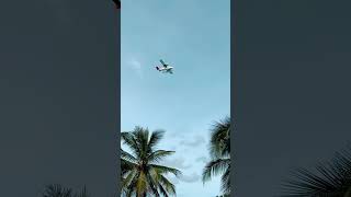 Seaplane view from the balcony how blessed seaplanes maldives sky bluesky beach blessed [upl. by Neirb]