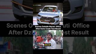 Maruti Dzire Crash Test 😳 5 Star Kese aaye 😂 shorts trending shortvideo [upl. by Ppik]