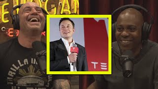 Rogan amp Chappelle LOL First Time Dave Chappelle Met Elon Musk amp What He Thinks of Him [upl. by Oiruam]