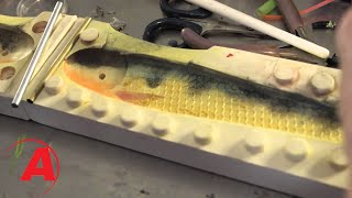 Dusting a Soft Plastic Fishing Lure  Alumilite [upl. by Kostman]