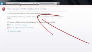 How to Remove Security Certificate error on Internet Explorer [upl. by Laehctim]