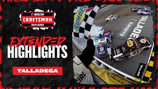 NASCAR Official Extended Highlights Lastlap wrecks caps off exciting Talladega Truck Series race [upl. by Concha]