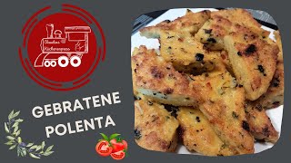 GEBRATENE POLENTA  die geniale vegetarische Beilage [upl. by Barbie]