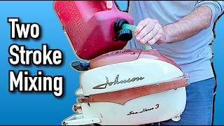 Mixing Oil amp Gasoline for Two Stroke Outboards [upl. by Osborne933]