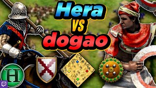 Burgundians vs Gurjaras  1v1 Arabia  vs dogao  AoE2 [upl. by Riehl300]