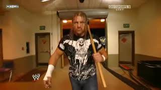 Triple H Is Back Destroy Randi Orton With Sledge Hammer [upl. by Braynard]