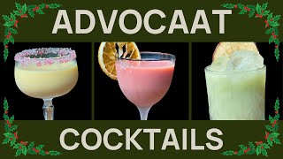 3 CHRISTMAS COCKTAILS you can make with Advocaat Egg Nog Alternative [upl. by Ahsied]