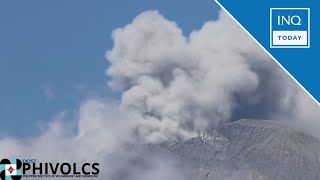 Phivolcs records 2 ash emission events at Kanlaon Volcano  INQToday [upl. by Buskirk]