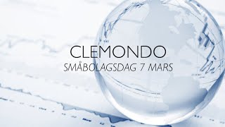 Clemondo  Småbolagsdag 7 mars [upl. by Alexi]