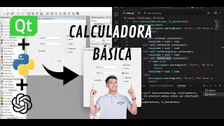 Crea tu propia calculadora  Python  PyQt5  Qt Designer y ChatGpt [upl. by Nauqe]