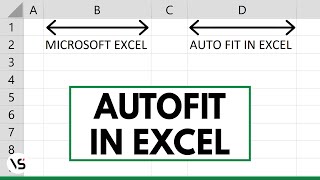 How to AutoFit Columns in Excel  AutoFit Cell Size [upl. by Elyag]