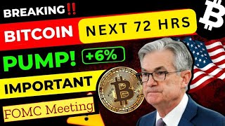 BE ALERT🔴 FOMC Meeting  BTC Next Move  Bitcoin BTC Price Prediction  BTC News today crypto [upl. by Leirbag]