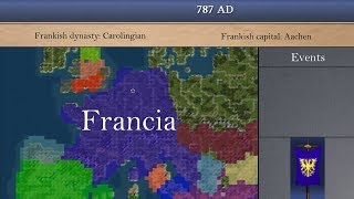 History of the Franks in Civilization IV Every Year [upl. by Samuelson]