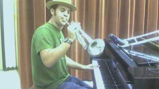 Beirut  quotNantesquot COVER piano  vocals  trumpet [upl. by Notyal]