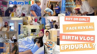 BIRTH VLOG Did I take EPIDURAL Baby Gender amp Face reveal Normal or CSection Delivery in Ireland [upl. by Kleeman]