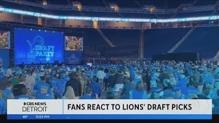 Fans react to Lions draft picks [upl. by Boyd555]