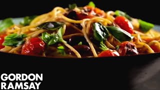 Pasta with Tomato Anchovy amp Chilli  Gordon Ramsay [upl. by Bourque]