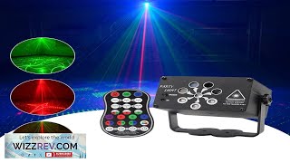 240 Patterns Laser Light 8hole Stage Light USB Recharge Wireless Control Party Review [upl. by Udele914]