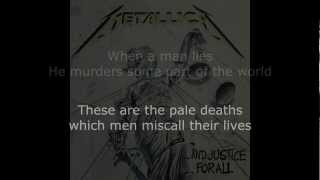 Metallica  To Live Is To Die Lyrics HD [upl. by Gorrian812]