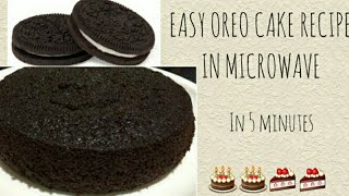 Oreo cake recipe in microwave🎂thefoodiemess [upl. by Ahouh246]