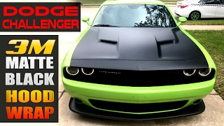 Challenger 3M matte black Hood wrap [upl. by Cosma]