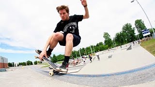 Ethernal Skate Films  David Trepanier Jeff Huard amp Alex Girouard  Boisbriand skatepark [upl. by Ahseinod]