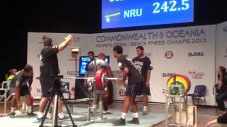 Strength Sports Gym  Jezza Uepa 9125kg Raw Total  IPF Co [upl. by Aliek]