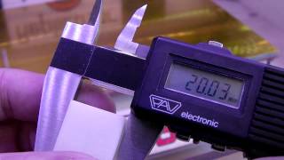 MakerBot Replicator  Calibration cube calliper measure [upl. by Nemad]