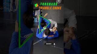 Tornado Triangle Choke from Lasso Guard 🌪️🔺 jiujitsu submission martialarts [upl. by Ecertak992]