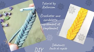 Crocheter une cordelette rapidement et simplement 🤩 [upl. by Neelyam411]