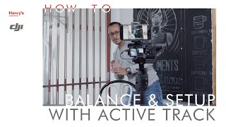 How to balance and set up the DJI RoninSC with Active Track [upl. by Alehs508]