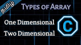 31 Types of Array in C  Tamil Pro Techniques [upl. by Aihseket]