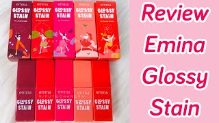 EMINA GLOSSY STAIN  REVIEW [upl. by Kendyl]