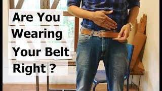 2 Tips to Wear Your Belt Right [upl. by Klemm]