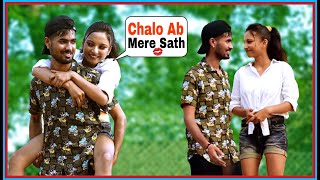 Piggy Ride With On Cute Girl Prank  BhartiPrank [upl. by Aserret]