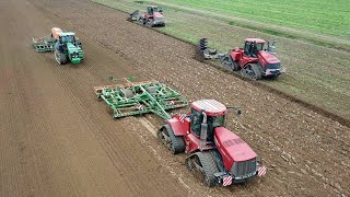 XXL Sowing  3x Case IH Quadtrac  JD 8370RT  Dal Maso [upl. by Marla]