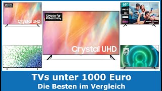 Die besten TVs amp Fernseher unter 1000 Euro TOP 5  2024 🥇 Testsieger im Vergleich gut amp günstig [upl. by Yeslah]