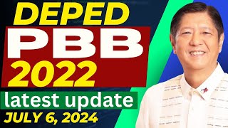 DEPED PBB 2022 LATEST UPDATE  JULY 6 2024 [upl. by Acinet]