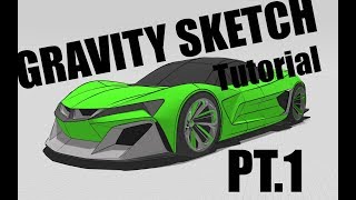 Gravity Sketch VR Super Car Demo Part 1 [upl. by Misti303]