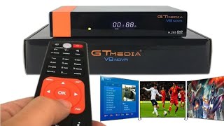 Gtmedia v8 nova set top box unboxing review [upl. by Artinad]