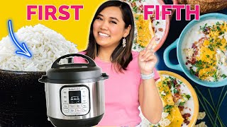 The FIRST 5 Instant Pot Recipes to make in ORDER Beginner to EXPERT [upl. by Narok]