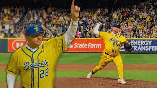 61 Year Old Roger Clemens Pitches for the Savannah Bananas [upl. by Kahl]