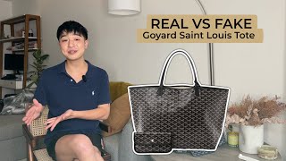 REAL VS FAKE Goyard Saint Louis Tote [upl. by Scrivens152]