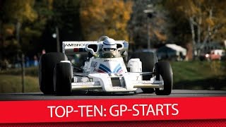 Top10 Formel1Fahrer mit den meisten Grand PrixStarts [upl. by Aihtenyc482]