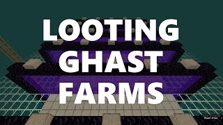 Minecraft Elegance Looting Ghast Farms up to 7200 tearsh 9000 gph Java 116 [upl. by Annodas]