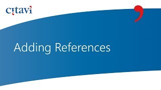 28 Adding References to Your Citavi 6 Project [upl. by Ailehs]