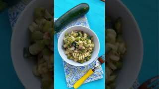 Zucchini Sweet Peas Pancetta Pasta Recipe [upl. by Lesly845]