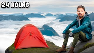 24 Hours On MountainWith Peace  Solo Camping [upl. by Tessie]