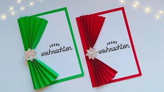 Einzigartige DIY Weihnachtskarten basteln mit Papier 🤩 Geschenk basteln Basteln für Weihnachten [upl. by Graff]