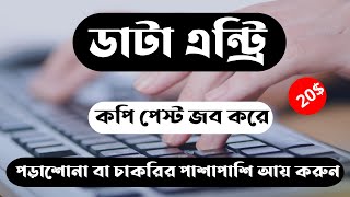 Data Entry for Beginner in Bangla  Freelancing [upl. by Llertnek]